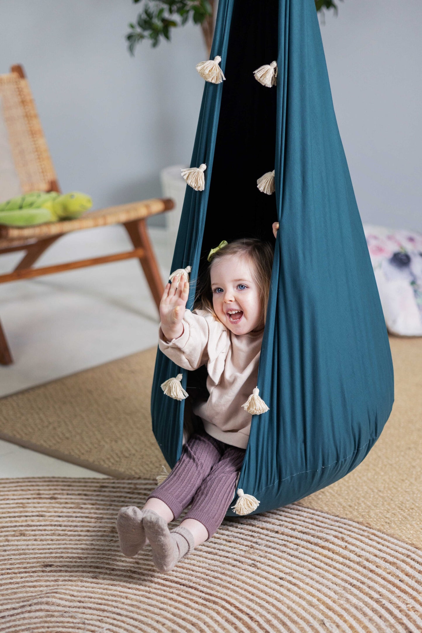 Cocoon Hammock "Emerald Tassel"