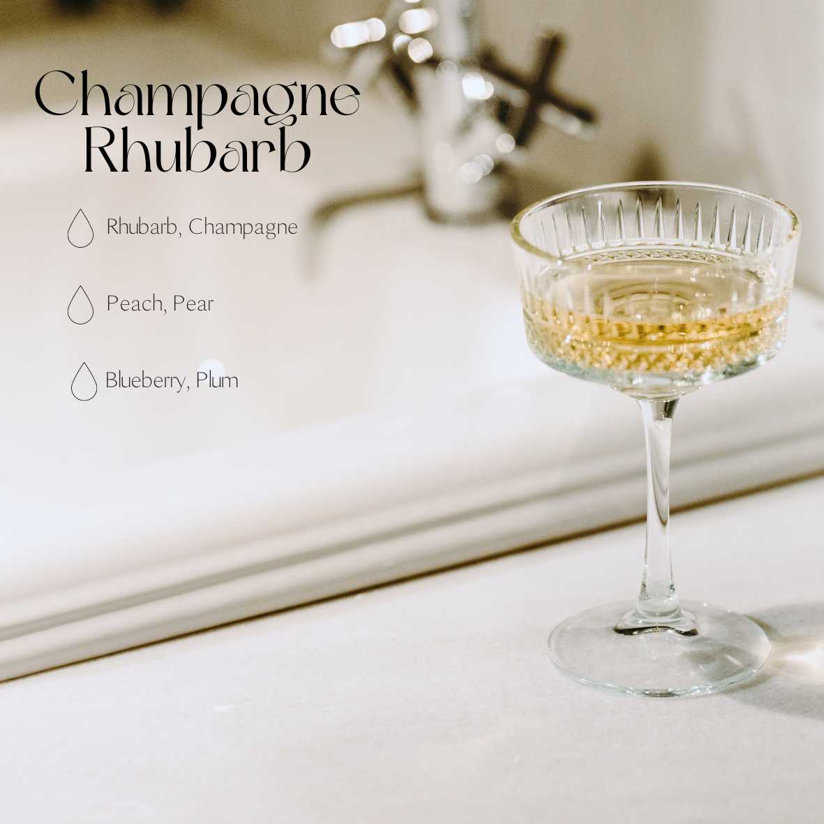 Luxurious Room Diffuser Refill, 250ml - Champagne Rhubarb