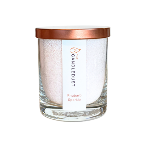 Doftande pulverljus i glas - Rhubarb Sparkle 160g brinntid ca 30 timmar